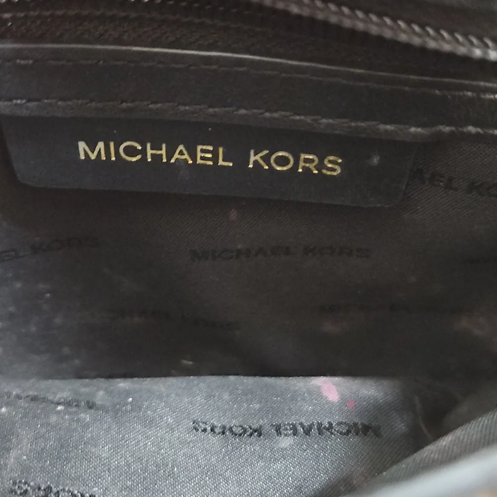 Michael Kors Whitney Black Calf Leather Shoulder Bag OS